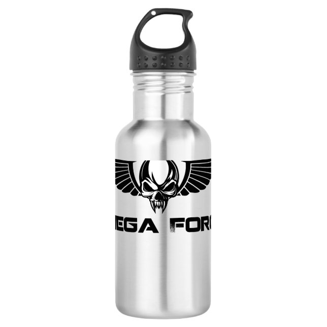Omega Force Stainless Steel Water Bottle (Front)