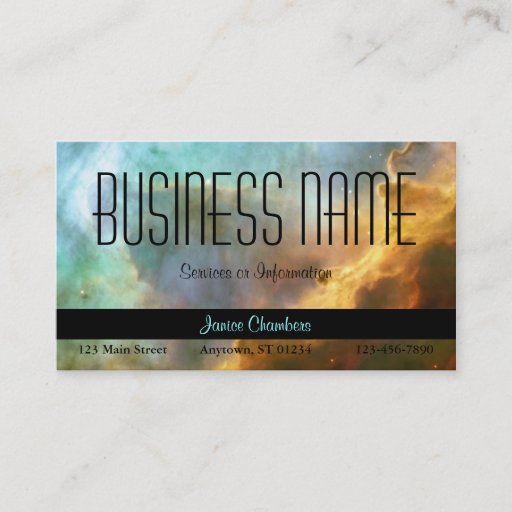 Customizable Omega Nebula Business Card
