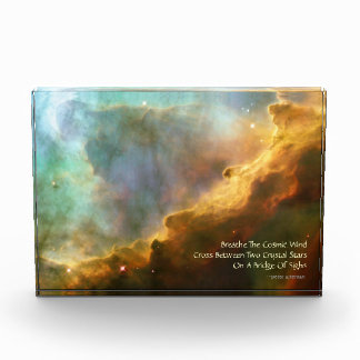 Omega Nebula Celestial Haiku Acrylic Sculpture Acrylic Award