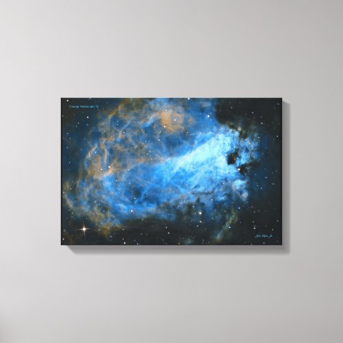 Omega Nebula in Detail Canvas Print