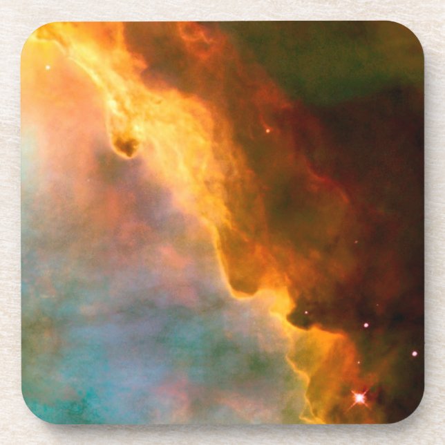 Omega Nebula in Sagittarius Drink Coaster (Front)
