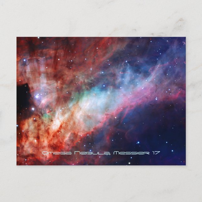 Omega Nebula (Messier 17 or NGC 6618) Postcard (Front)