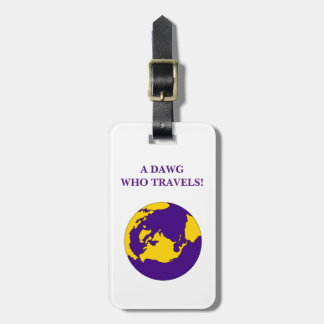 Omega Psi Phi Luggage Tag