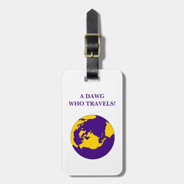 Omega Psi Phi Luggage Tag (Front Vertical)