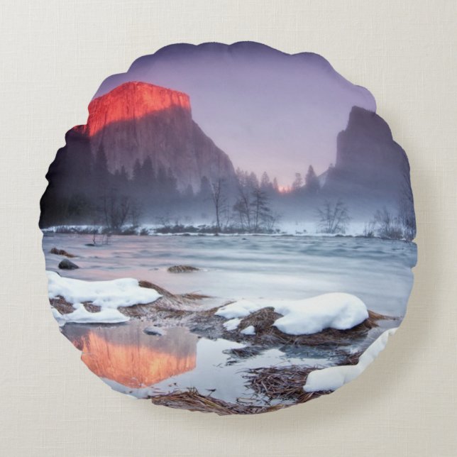 Omega Red Round Pillow (Front)