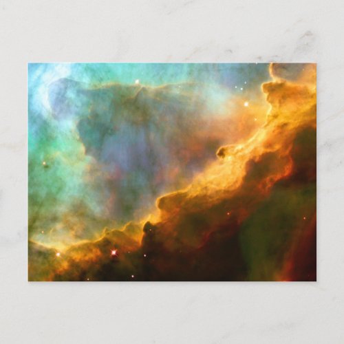Omega  Swan Nebula Hubble Telescope Postcard