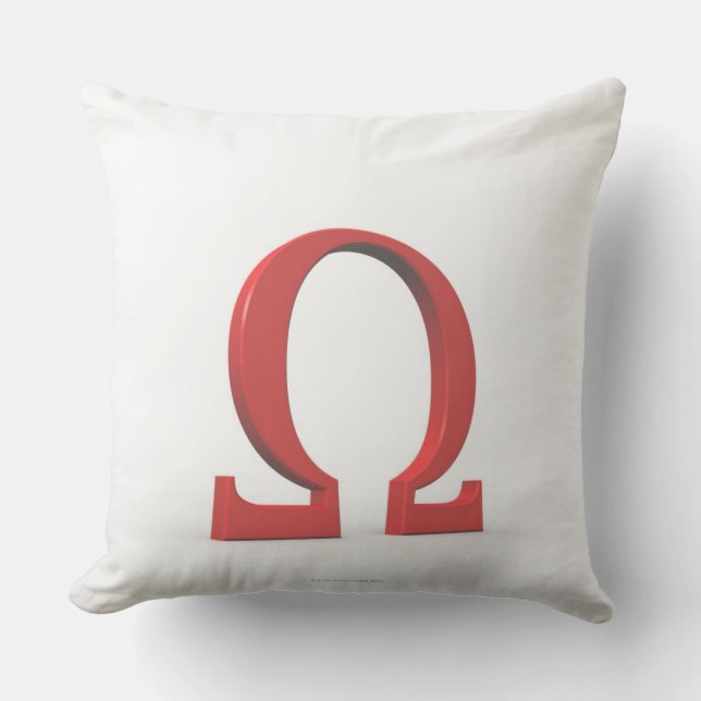 Omega Throw Pillow (Front)