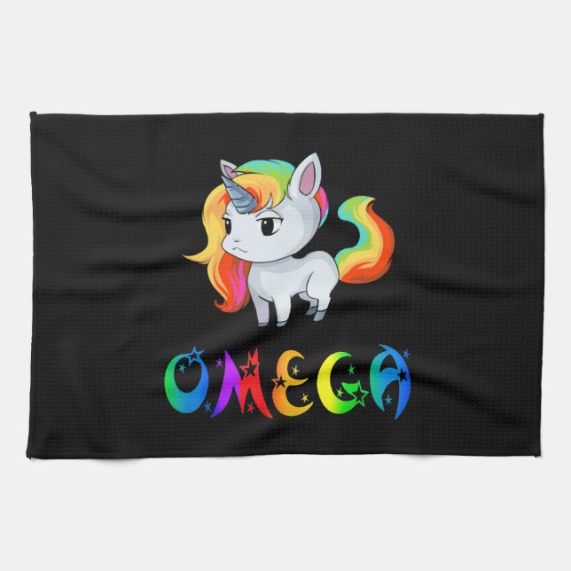 Omega Unicorn Kitchen Towel (Horizontal)