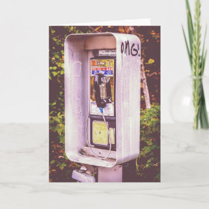 OMG! A Pay Phone Greeting Card
