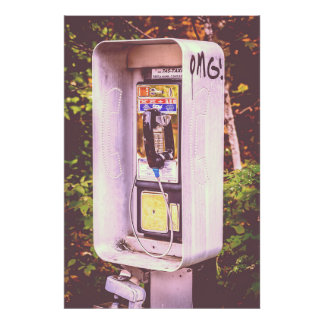 OMG! A Pay Phone Photo Print