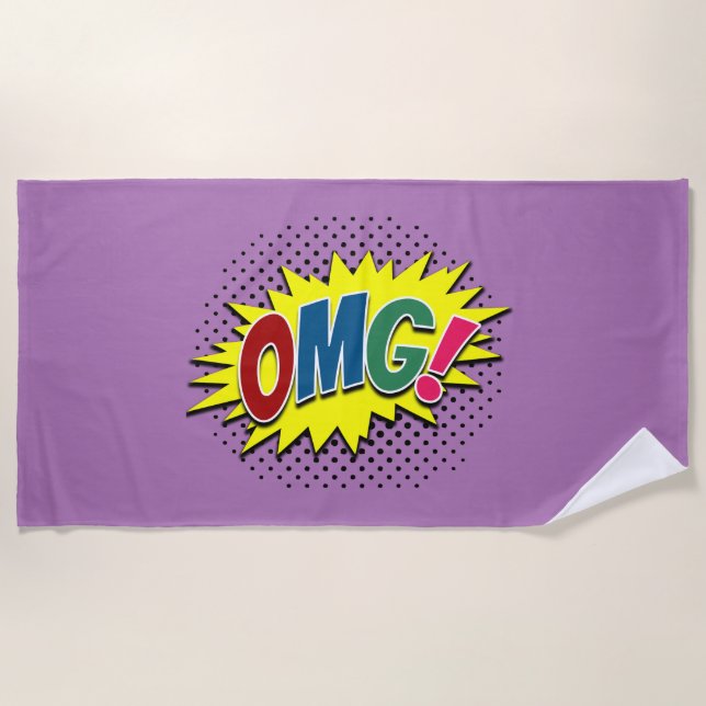 OMG! BEACH TOWEL (Front)
