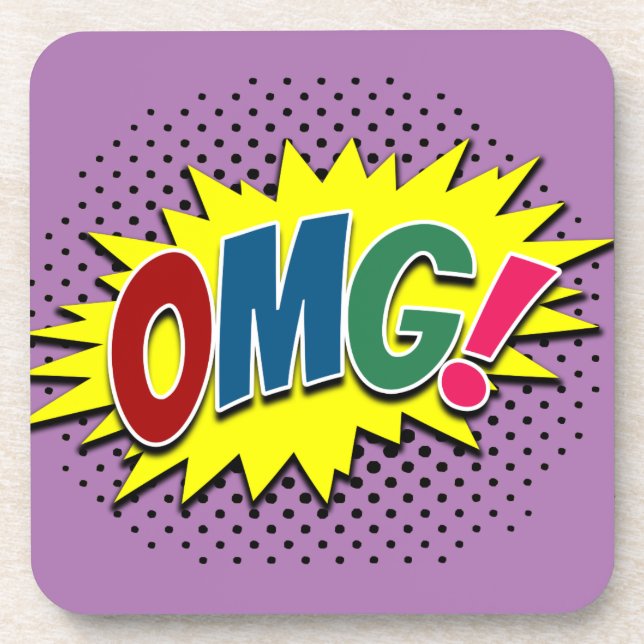 OMG! BEVERAGE COASTER (Front)