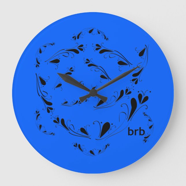 OMG! brb Large Clock (Front)