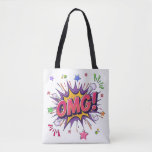 OMG Burst Pop Art Tote Bag