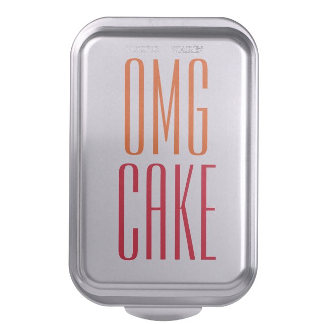 OMG Cake | Funny Stylish Covered Baking Cake Pan (Front Vertical)