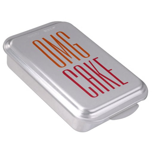 OMG Cake | Funny Stylish Covered Baking Cake Pan | Zazzle