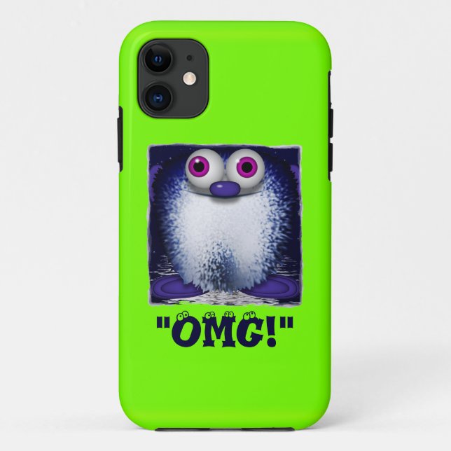 OMG Cute Fuzzy Cartoon Wuzzy Butt iPhone Case (Back)
