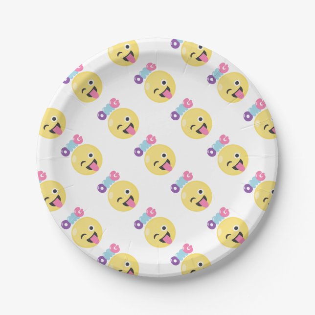 OMG Emoji Paper Plates (Front)