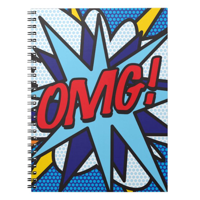 OMG Fun Retro Comic Book Pop Art (Front)