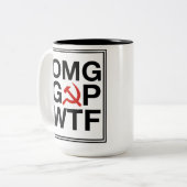 OMG GOP WTF Two-Tone COFFEE MUG (Front Left)