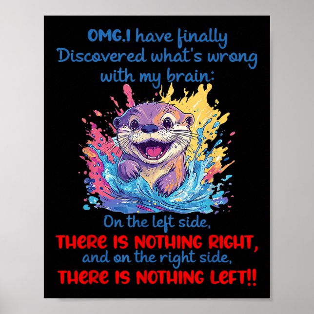 Omg I Have Finally Discovered Whats Wrong With My  Poster (Front)