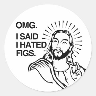 OMG I said I hated Figs Classic Round Sticker