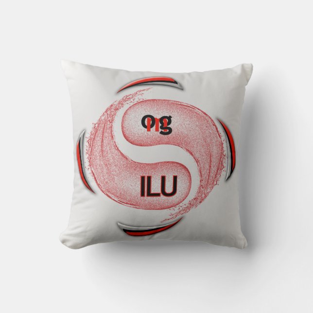 OMG! ilu Throw Pillow (Front)