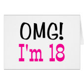 OMG I'm 18 (pink) (Front Horizontal)