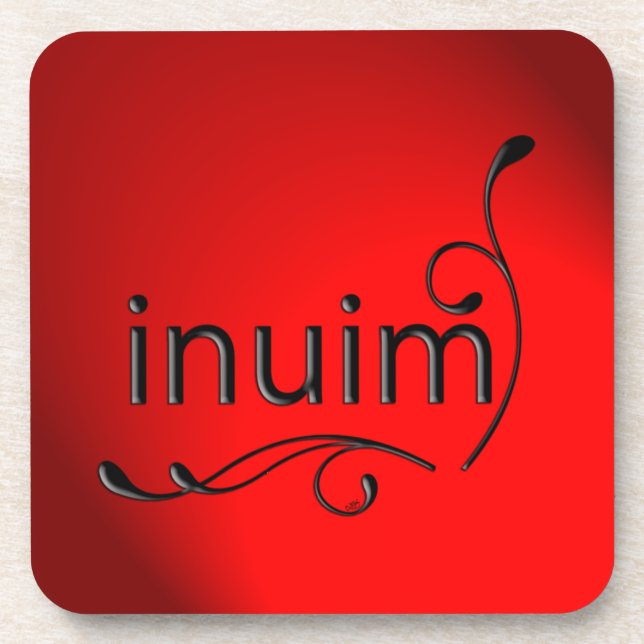 OMG! inuim Drink Coaster (Front)