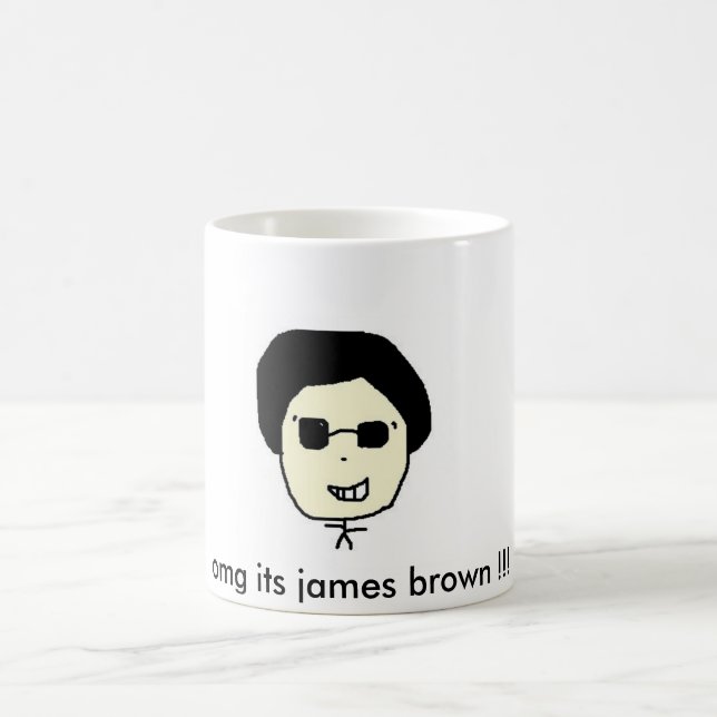 omg its james brown !!! coffee mug (Center)