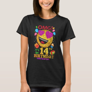 Omg It's My 14th Birthday Girl 14 Year Old Birth T-Shirt