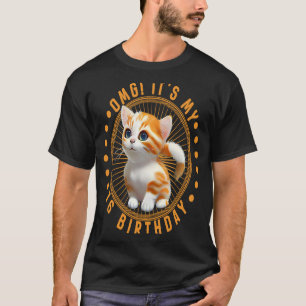 Omg It's My 16Th Birthday Girl Cute Cat Outfit 16 T-Shirt