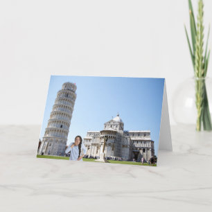 OMG it's really leaning Card