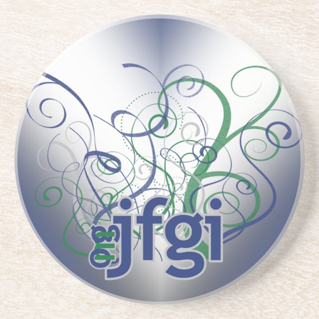 OMG! jfgi Sandstone Coaster (Front)