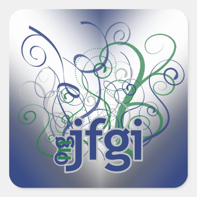 OMG! jfgi Square Sticker (Front)