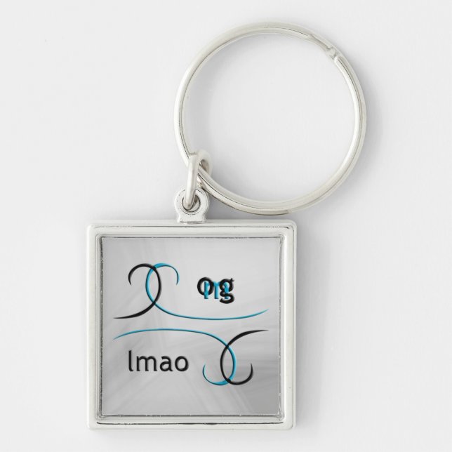 OMG! lmao Keychain (Front)