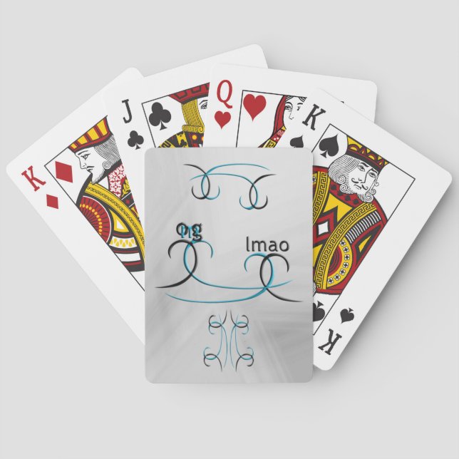 OMG! lmao Poker Cards (Back)