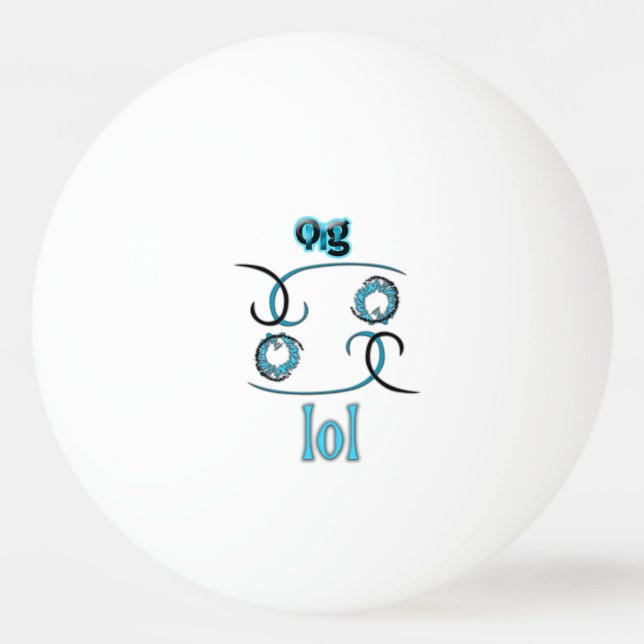 OMG! lol Ping-Pong Ball (Front)