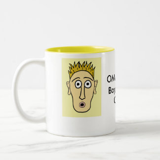 OMG - My Boyfriend is Gay Two-Tone Coffee Mug
