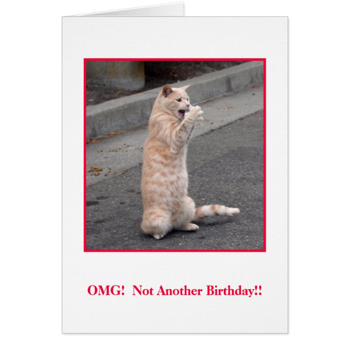 OMG  Not Another Birthday Greeting Card