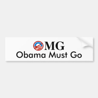 OMG-Obama Must Go Bumper Sticker