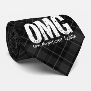 OMG: One Magnificent Goalie (Hockey) Neck Tie