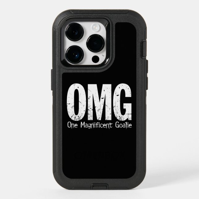 OMG: One Magnificent Goalie (hockey) Otterbox iPhone Case (Back)