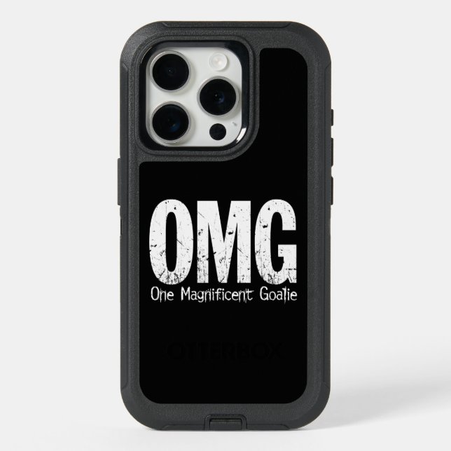 OMG: One Magnificent Goalie (soccer) iPhone 15 Pro Case (Back)