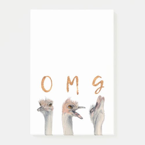 OMG Ostriches Post_it Notes
