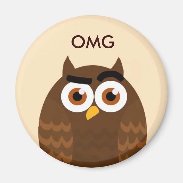 OMG Owl Magnet (Front)