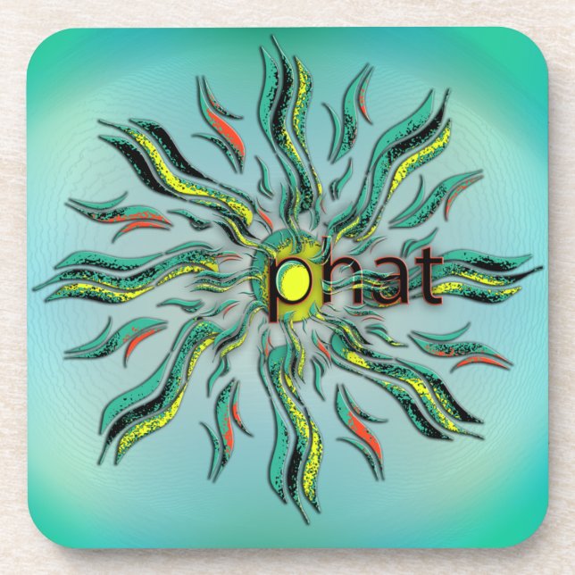 OMG! phat Beverage Coaster (Front)