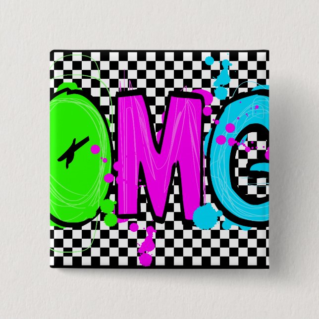 OMG! PINBACK BUTTON (Front)