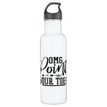 omg point your toes stainless steel water bottle