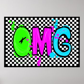 Omg! Poster by Middlemind at Zazzle